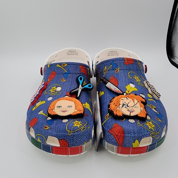 Crocs Chucky Classic Clog Men Size 11 Slip On Childs Play Movie Shoes NEW READ - Picture 3 of 16